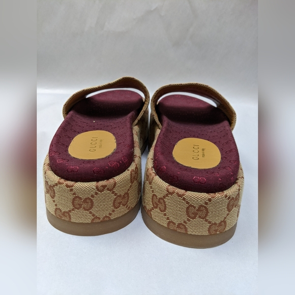 Gucci GG Platform Slide Sandal (US 7.5) "LIVE SHOW TODAY" - Picture 4 of 10